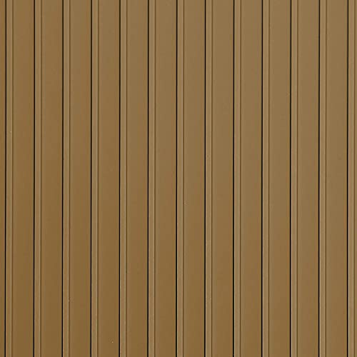 Garage Flooring 7'6" x 17' Sandstone Ribbed Channel Vinyl Protector Mat