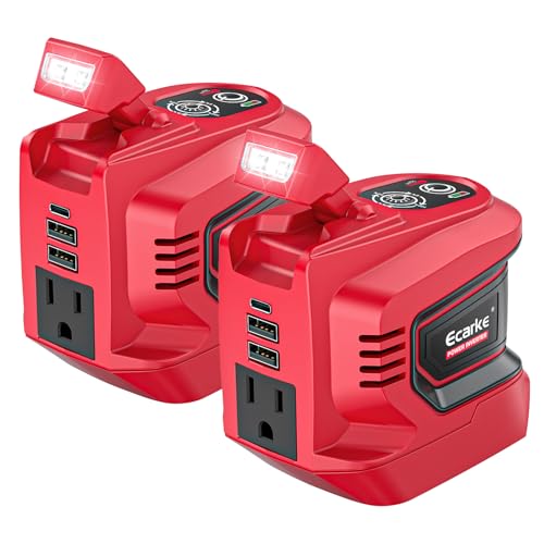 220W Power Inverter Compatible with Milwaukee 18V Battery