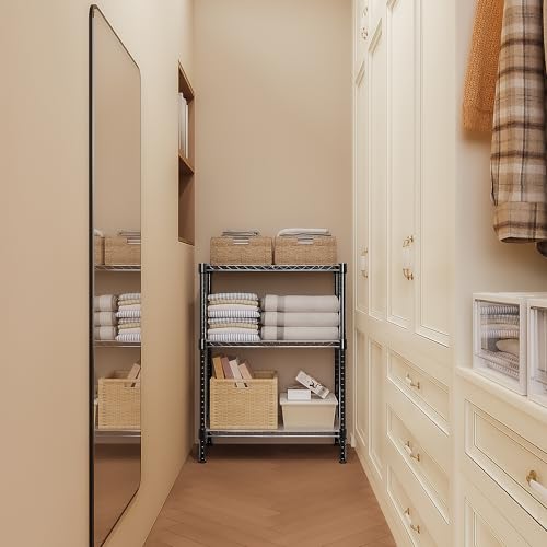 750 lbs 3 Tier Storage Rack Metal Wire Shelving Unit (3 Count)