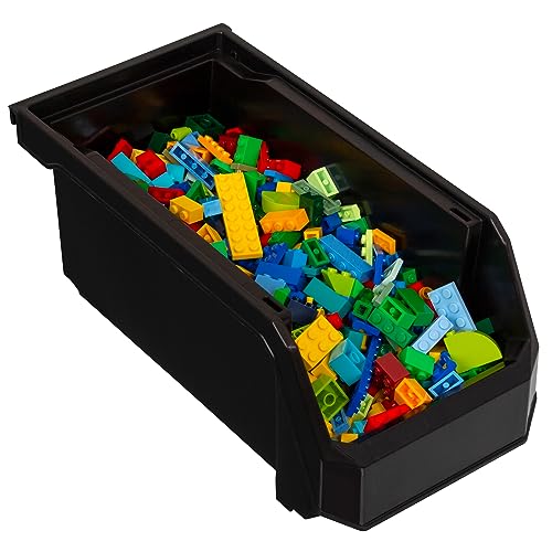 Medium Stackable Plastic Storage Bins (8 Count)