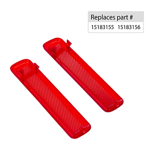 Rear Left Driver and Right Passenger Side Door Red Reflector Panel