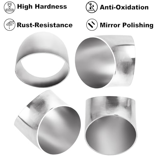 4 Pack 2.5 Inch 45 Degree Exhaust Elbow Pipe