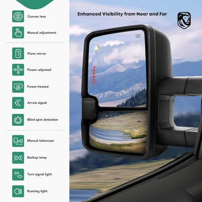 Towing Mirrors for Toyota Tundra 2007