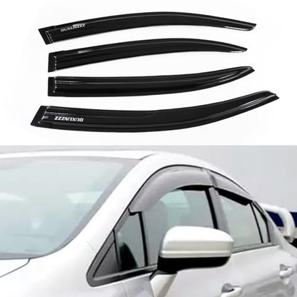Outside Mount Window Visors Rain Guards for Honda Civic 4Dr Sedan 2012 (4 Count)