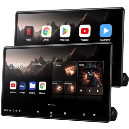 15.6 inch 4K Android Portable Car TV Headrest Monitor Tablet for Cars Back seat