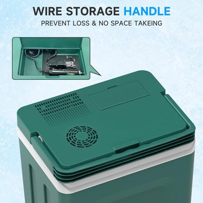 Electric Cooler & Warmer with Handle 26.5 Quart