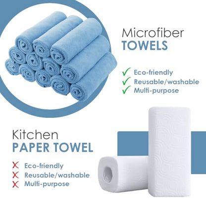 Microfiber Cleaning Cloths (12 Count)