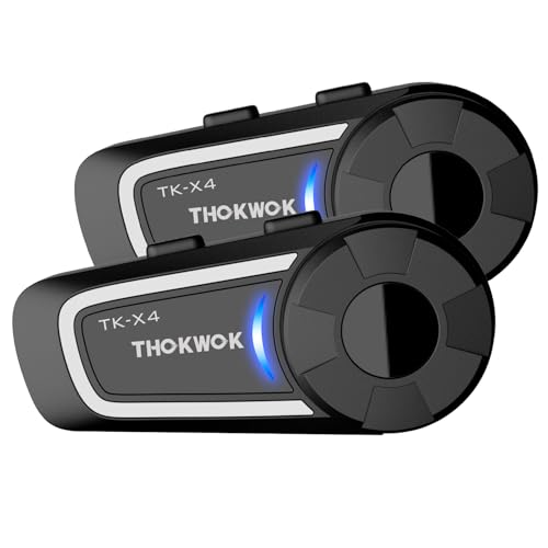 TK X4 Motorcycle Bluetooth Headset (2 Count)