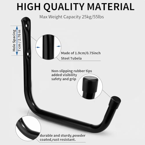 Heavy Duty Garage Storage Hooks (6 Count)