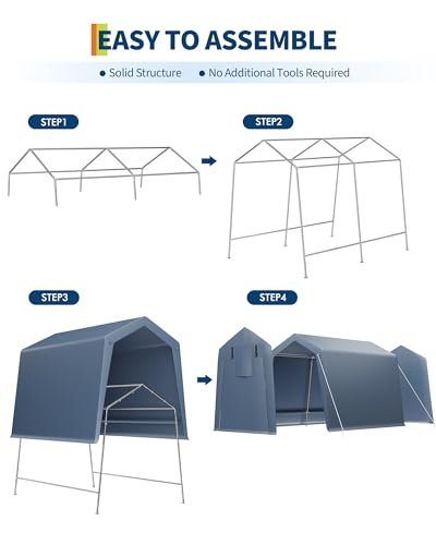 7x12 ft Outdoor Storage Shed