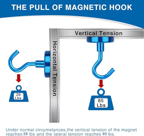 Magnetic Hooks for Cruise Cabins (6 Count)
