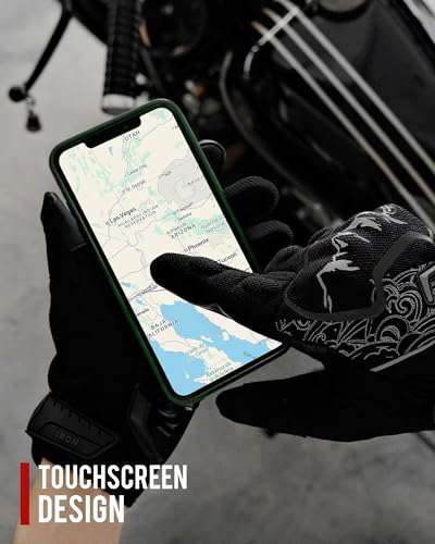 Motorcycle Gloves Motorbike Glove for Men Women Full Finger Knuckle Protection Touch Screen Cycling ATV Hiking Riding