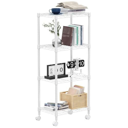 1000 lbs 4 Shelf Adjustable Heavy Duty Steel Wire Rack (4 Count)