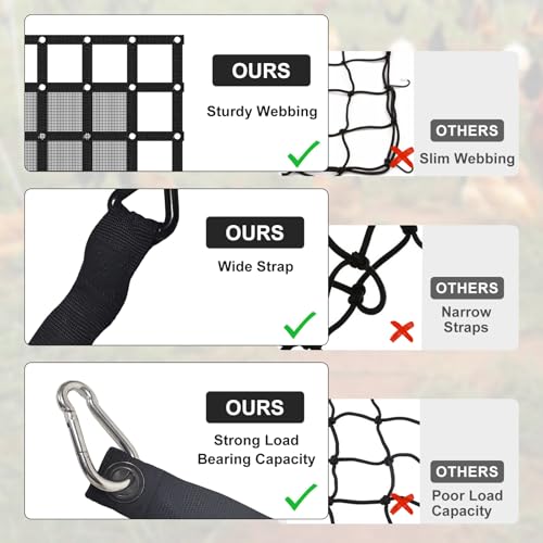 96” x 81“ Heavy Duty Cargo Net with Mesh