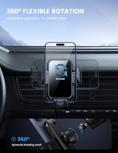 2026 Wider Clamp & Metal Hook Car Phone Holder Vent Accessories