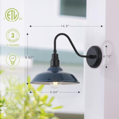 10 Inch Dome Gooseneck Lights Outdoor
