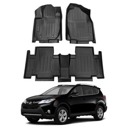 for 2007 2013 Toyota Rav4 Floor Mats All Weather TPE Mat Waterproof Anti