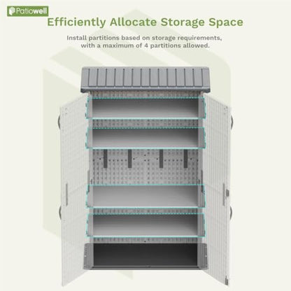 Shelf of 26 50 Cu Ft Outdoor Storage Cabinet
