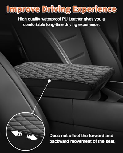 Custom for 2024 2025 2026 Hyundai Santa Fe Center Console Cover Armrest Cover Santa Fe Hybrid Accessories Arm Rest Cushion Pad Leather Middle Console Cover Armrest Seat Box Protector