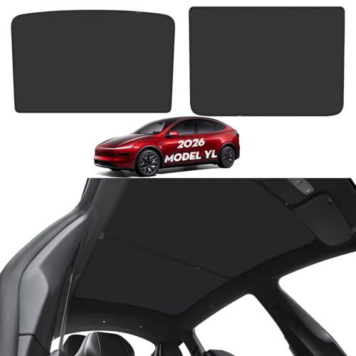 Non Sag Roof Sunshades for Tesla Model YL 2026