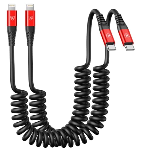 USB C to Lightning Cable for Carplay (2 Count)