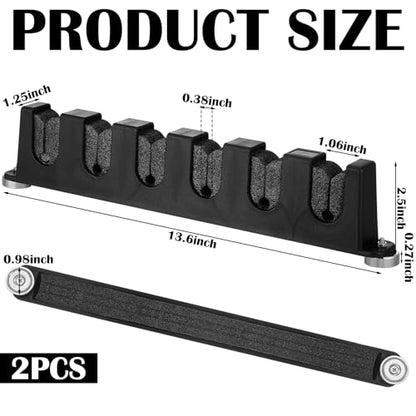 2 Pcs Magnetic Fishing Rod Holder Fishing Pole Rack for Car Portable Vertical Rod Storage Holders for Truck Bed Boat Pickup Garage Door Wall Ceiling Snowboard (2 Count)