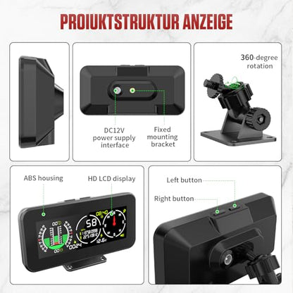 GPS Car Digital Inclinometer for Off Road Vehicles