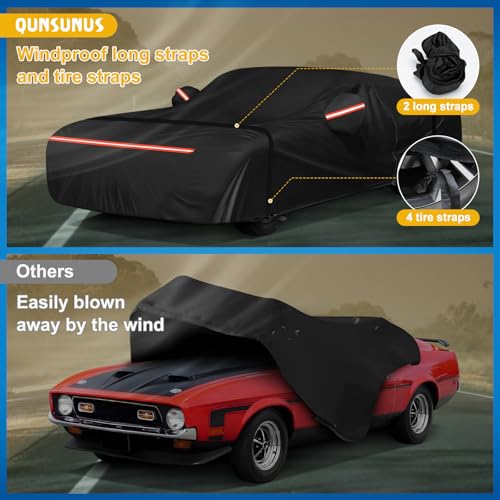 QUNSUNUS Waterproof Car Cover for Ford Mustang 1969