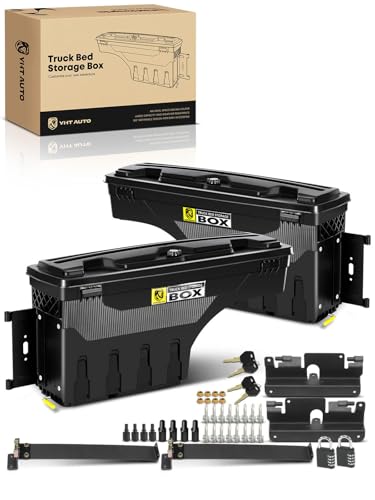 Driver & Passenger Side Truck Bed Storage Tool Box for Chevy