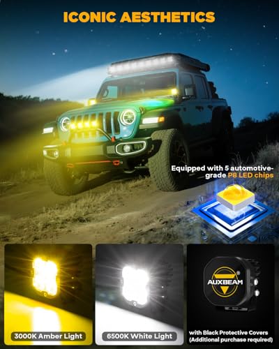 XP Ultra Series 3" Wide Flood Beam Offroad Lights LED Pods 2