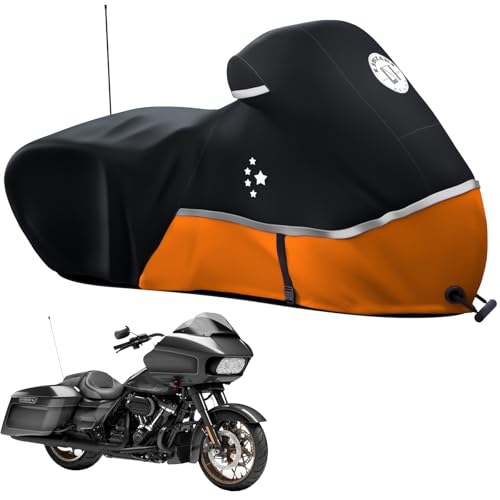 Motorcycle Cover 420D Heavy Duty Storage for Touring Models Harley Davidson Road King