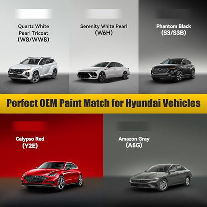 A5G) Amazon Gray Touch Up Paint Compatible with Hyundai, Exact Match Car Paint Pen Automotive Scratch Repair Remover Kit Quick & Easy Solution for Vehicle Chips and Nicks