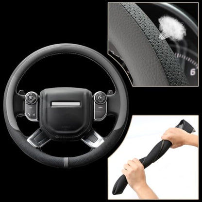 Breathable Car Steering Wheel Cover 16 inch Auto Universal Leather Wrap Non