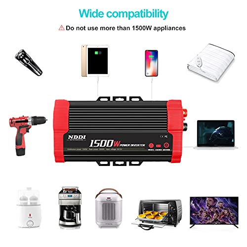 1500W Car Power Inverter Adapter
