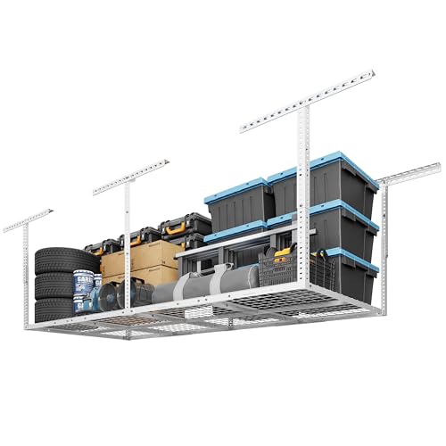 3x8 Overhead Garage Ceiling Storage Rack Organization