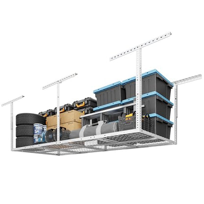 3x8 Overhead Garage Ceiling Storage Rack Organization