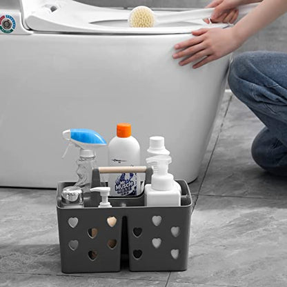 Portable Shower Caddy Plastic Shower Basket Organizer with Handle