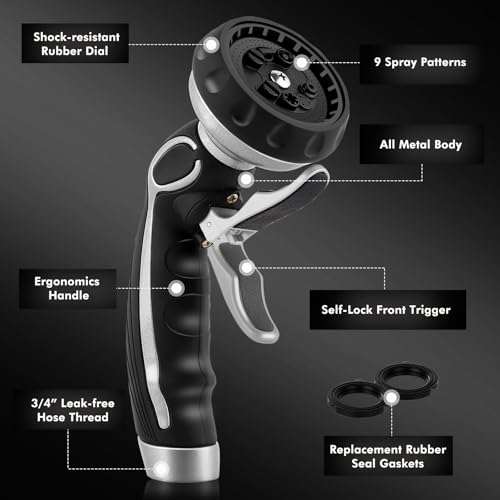 Hose Nozzle with Easy Self