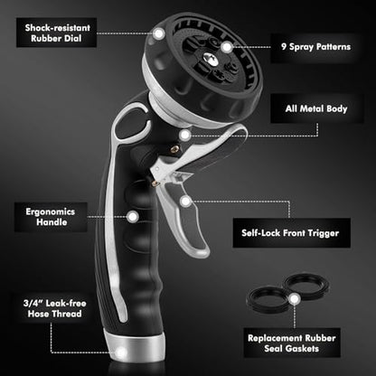 Hose Nozzle with Easy Self