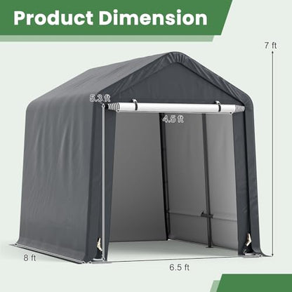 8x6.5Ft Portable Shed