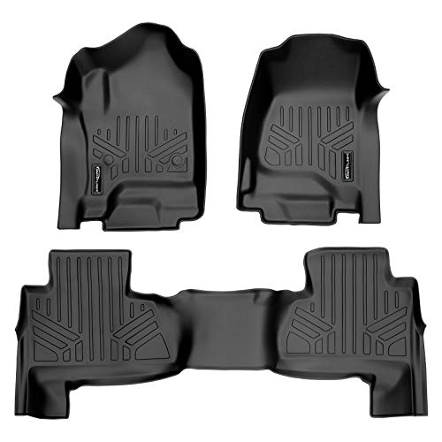 Custom Floor Mats 2 Row Liner Set Compatible with 2015