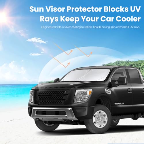 Custom Fit Titan Windshield Sunshade for Nissan Titan 2020