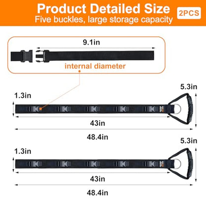 Extension Cord Organizer Adjustable 2 PCS with 5 Slots