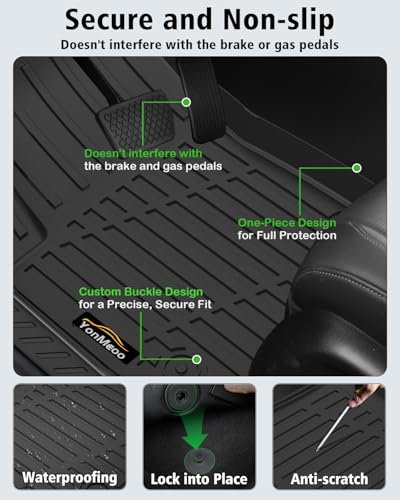 Floor Mats & Cargo Mat & Backrest Mat for Chevy Trailblazer AWD 2021 (160 Ounce)