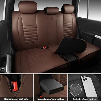 Nappa Leather Car Seat Covers Full Set