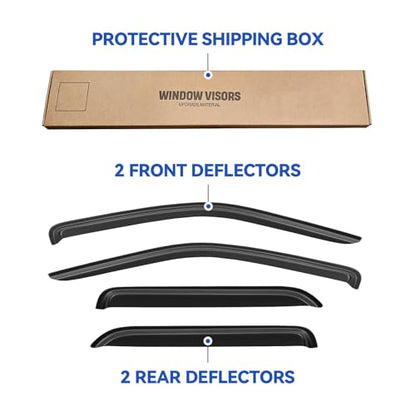 Window Visors Rain Guards for 2001
