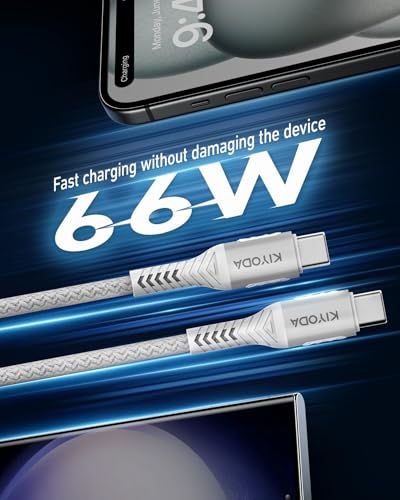 Coiled USB C to C Cable Coiled USB C Cable for Car (2 Count)