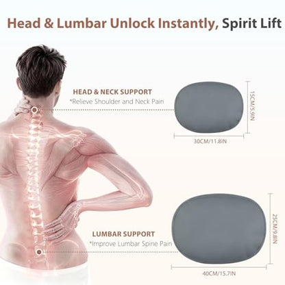 Car Headrest and Lumbar Support Pillow for Car Office Chair