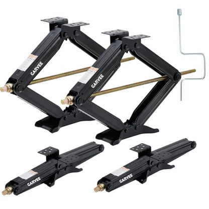 4PCS 24" 7500lb Car Scissor Jack with Crank Handle (4 Count)