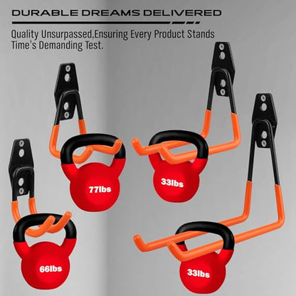 15 Piece Garage Wall Hooks with 3 Extension Straps (15 Count)